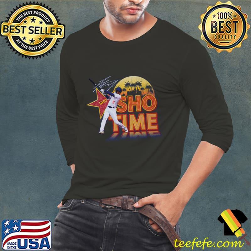 Shohei Ohtani apanese professional baseball pitcher Los Angeles D Sho Time Sign T-Shirt Shohei Ohtani apanese professional baseball pitcher Los Angeles D Sho Time Sign T-Shirt