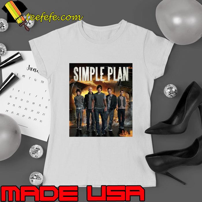 Simple Plan Canadian rock band superstardom through pop-punk's modern T-Shirt Ladies tee Simple Plan Canadian rock band superstardom through pop-punk's modern T-Shirt Ladies tee