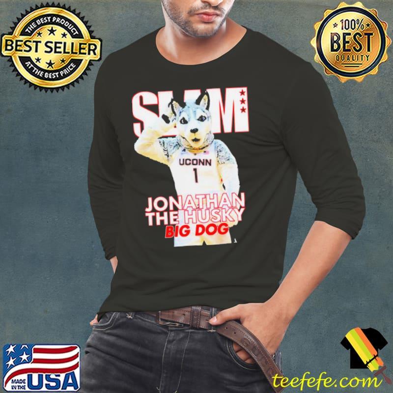 SLAM Uconn Huskies Mascot Jonathan The Husky Big Dog s Long Sleeve Tee SLAM Uconn Huskies Mascot Jonathan The Husky Big Dog s Long Sleeve Tee