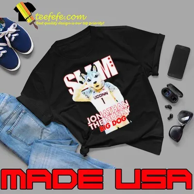 SLAM Uconn Huskies Mascot Jonathan The Husky Big Dog shirt