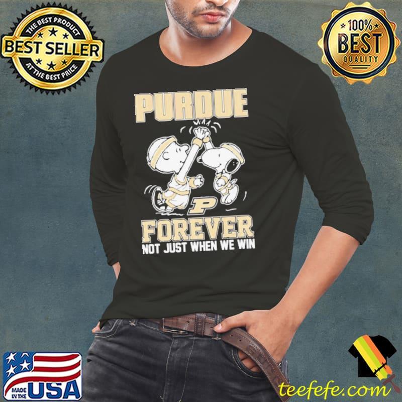 Snoopy And Charlie Brown High Five Purdue Men’s Basketball Forever Not Just When We Win Shirt Long Sleeve Tee Snoopy And Charlie Brown High Five Purdue Men’s Basketball Forever Not Just When We Win Shirt Long Sleeve Tee