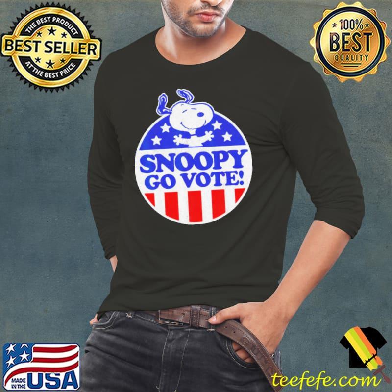 Snoopy go vote USA flag s Long Sleeve Tee Snoopy go vote USA flag s Long Sleeve Tee