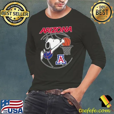 Snoopy Playing Basketball Arizona Wildcats 2024 Shirt