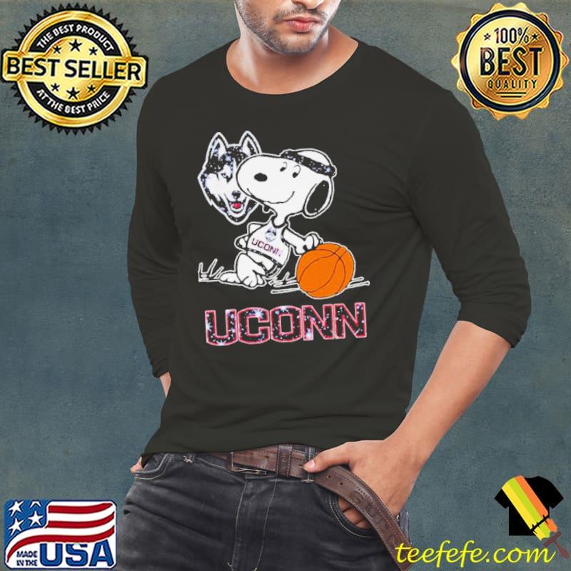Snoopy Uconn Huskies Basketball Shirt Long Sleeve Tee Snoopy Uconn Huskies Basketball Shirt Long Sleeve Tee
