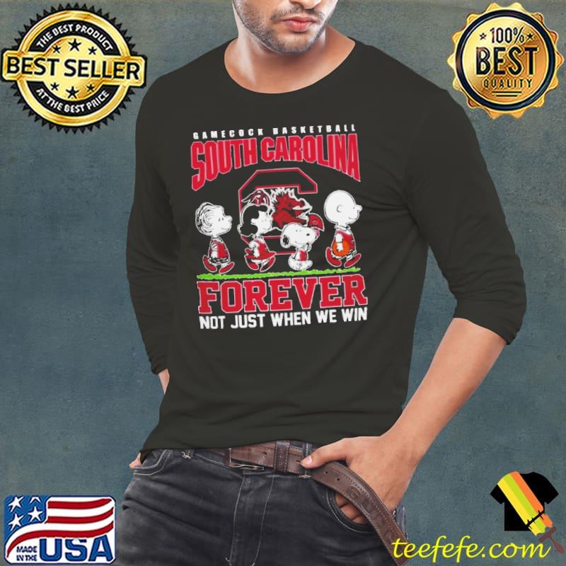South Carolina Snoopy Basketball Forever Not Just When We Win South Logo s Long Sleeve Tee South Carolina Snoopy Basketball Forever Not Just When We Win South Logo s Long Sleeve Tee