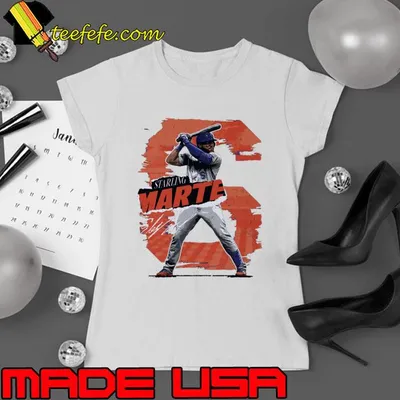 Starling Marte Dominican professional baseball outfielder New York M Rough T-Shirt