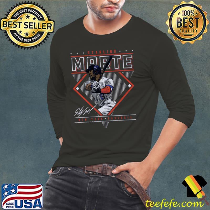 Starling Marte New York M Diamond Name T-Shirt Starling Marte New York M Diamond Name T-Shirt