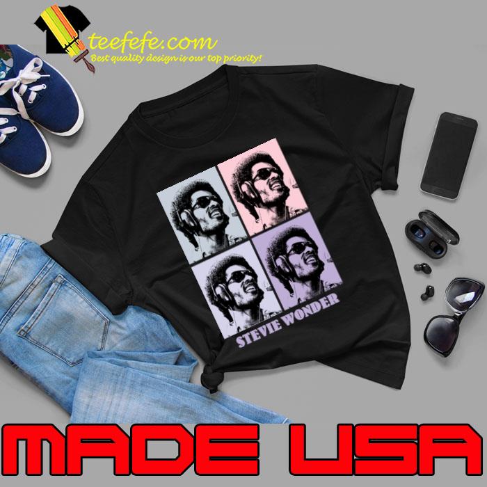 Stevie Wonder 80s Pop Art American singer-songwriter, musician record producer T-Shirt Unisex Stevie Wonder 80s Pop Art American singer-songwriter, musician record producer T-Shirt Unisex
