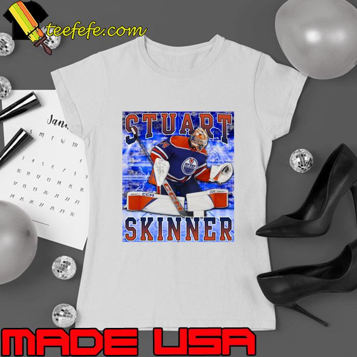 Stuart Skinner Canadian professional ice hockey goaltender for the Edmonton Oilers T-Shirt Stuart Skinner Canadian professional ice hockey goaltender for the Edmonton Oilers T-Shirt