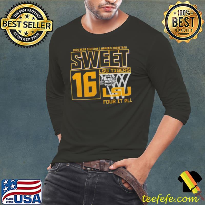 Sweet 16 Lsu Tigers 2024 Ncaa Division I Women’s Basketball Regional Albany Champion T s Long Sleeve Tee Sweet 16 Lsu Tigers 2024 Ncaa Division I Women’s Basketball Regional Albany Champion T s Long Sleeve Tee