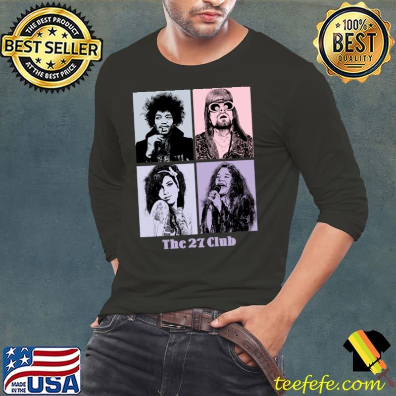 The 27 Club Legends informal list consisting mostly of popular musicians T-Shirt The 27 Club Legends informal list consisting mostly of popular musicians T-Shirt