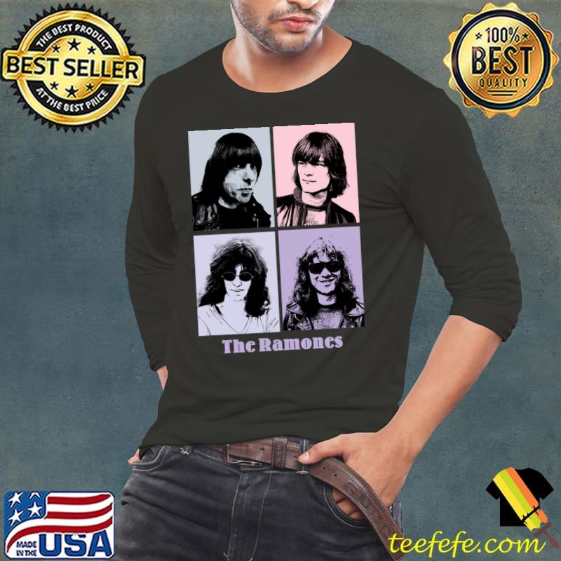 The Ramones 1977s Pop Art American punk rock band formed T-Shirt
