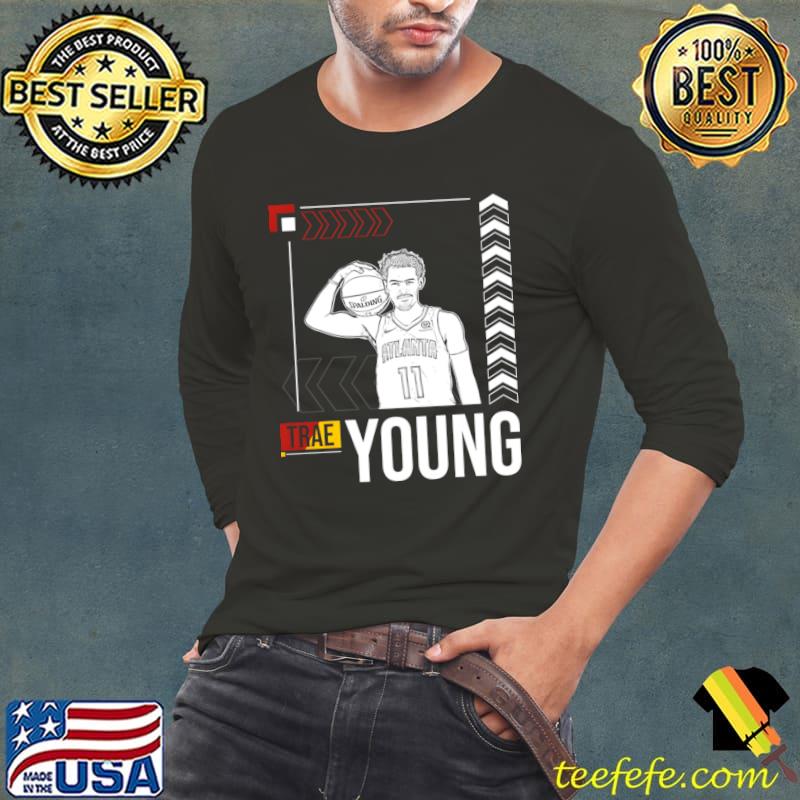 Trae Young White Nba Jersey American professional basketball player T-Shirt Long Sleeve Tee Trae Young White Nba Jersey American professional basketball player T-Shirt Long Sleeve Tee