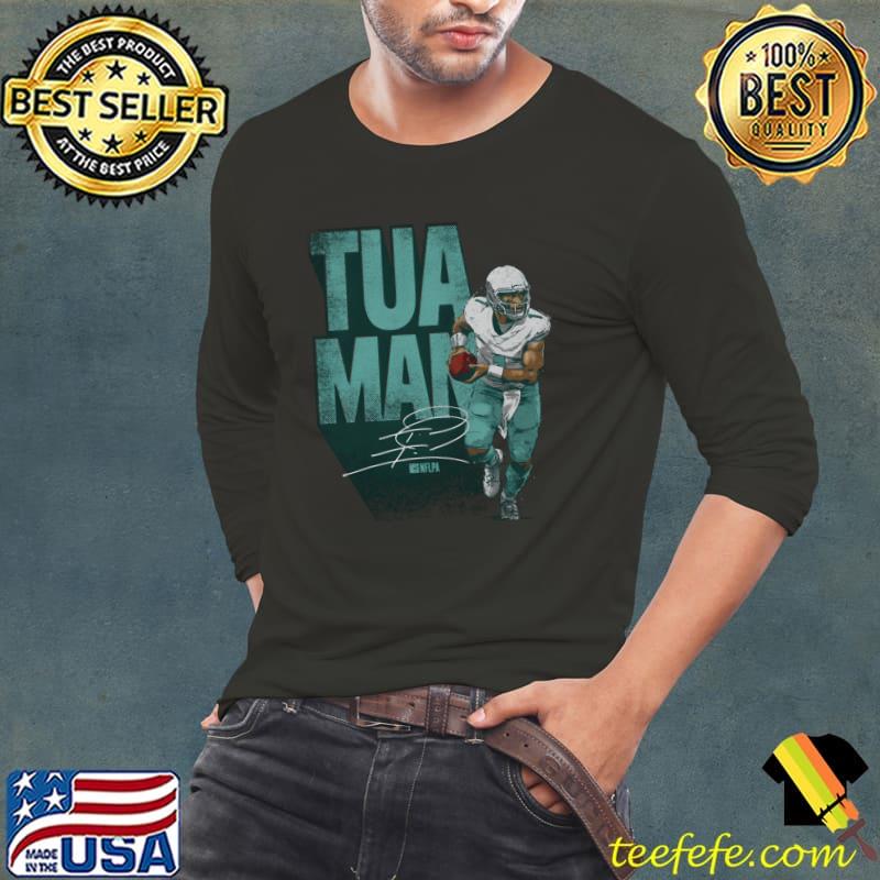 Tua Tagovailoa American football quarterback signature Miami Tua T-Shirt Long Sleeve Tee Tua Tagovailoa American football quarterback signature Miami Tua T-Shirt Long Sleeve Tee