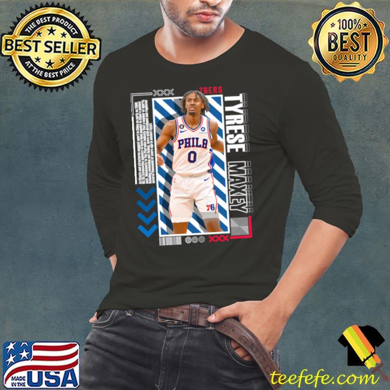Tyrese Maxey Paper Version 10 American professional basketball player T-Shirt Long Sleeve Tee Tyrese Maxey Paper Version 10 American professional basketball player T-Shirt Long Sleeve Tee