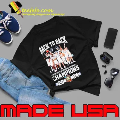 Uconn Huskies Team Back To Back 2024 NCAA Men’s Basketball National Champions Shirt