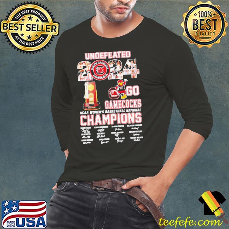 Undefeated 2024 South Carolina Gamecocks NCAA Women’s Basketball National Champions Shirt Long Sleeve Tee Undefeated 2024 South Carolina Gamecocks NCAA Women’s Basketball National Champions Shirt Long Sleeve Tee