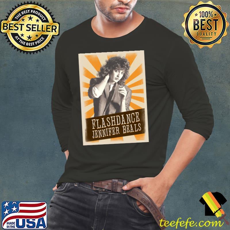 Vintage Aesthetic Jennifer Beals American actress T-Shirt Long Sleeve Tee Vintage Aesthetic Jennifer Beals American actress T-Shirt Long Sleeve Tee