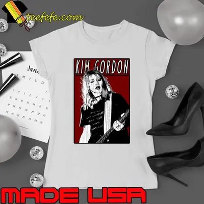 Vintage Kim Gordon American musician singer and songwriter as the bassist guitarist T-Shirt