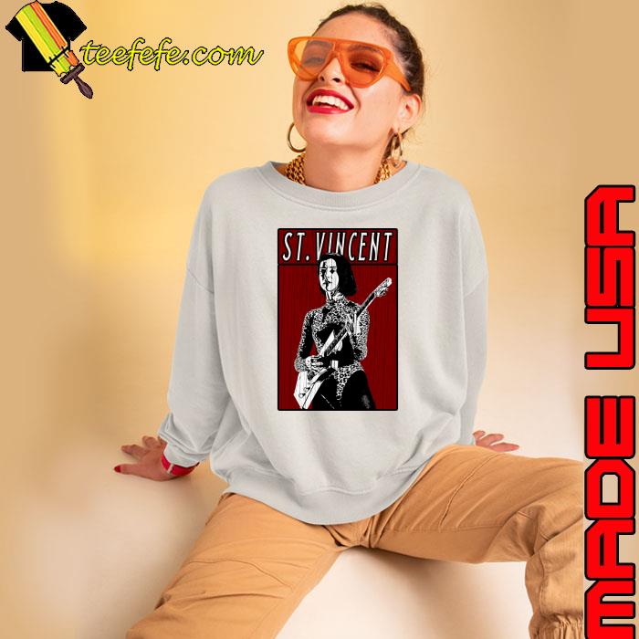 Vintage St. Vincent an American musician and singer playing guitar T-Shirt Sweatshirt Vintage St. Vincent an American musician and singer playing guitar T-Shirt Sweatshirt