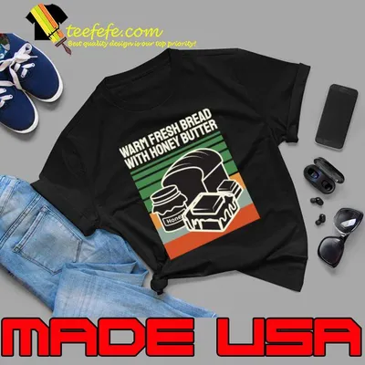 Vintage Warm Fresh Bread With Honey Butter T-Shirt