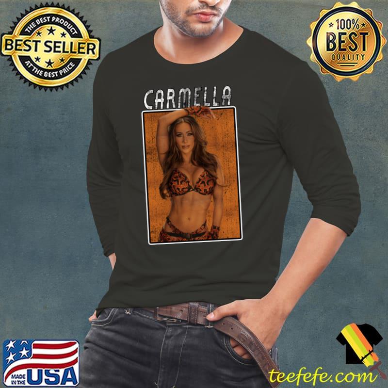 Vintage Wwe Carmella American professional wrestler dancer and model T-Shirt