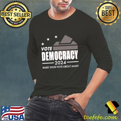 Vote Democracy 2024 Make Your Vote Great Again Stars T-Shirt