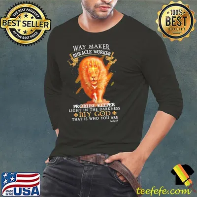 Way Maker Miracle Worker Promise Keeper Light In The Darkness My God That Is Who You shirt