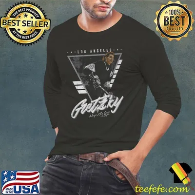 Wayne Gretzky Los Angeles Triangle Retro Canadian former professional ice hockey player T-Shirt
