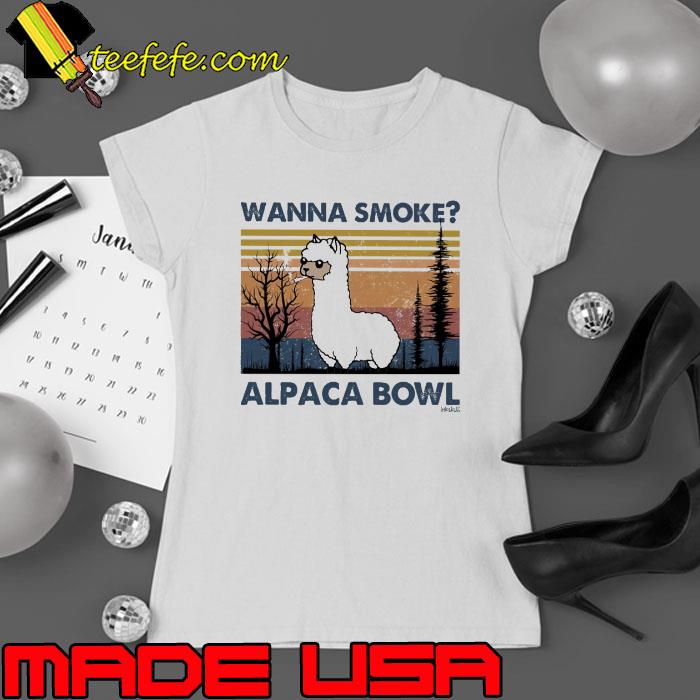 Weed Wanne Smoke Alpaca Bowl Sheep Vintage s Ladies tee Weed Wanne Smoke Alpaca Bowl Sheep Vintage s Ladies tee