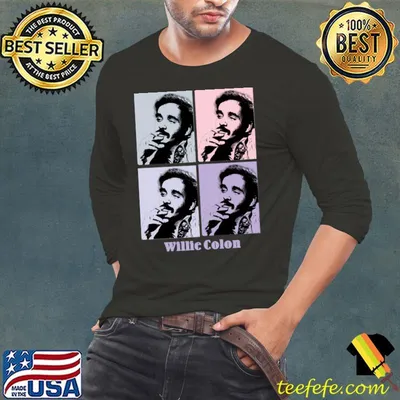 Willie Colon Smoke Pop Art American Salsa musician and social activist T-Shirt