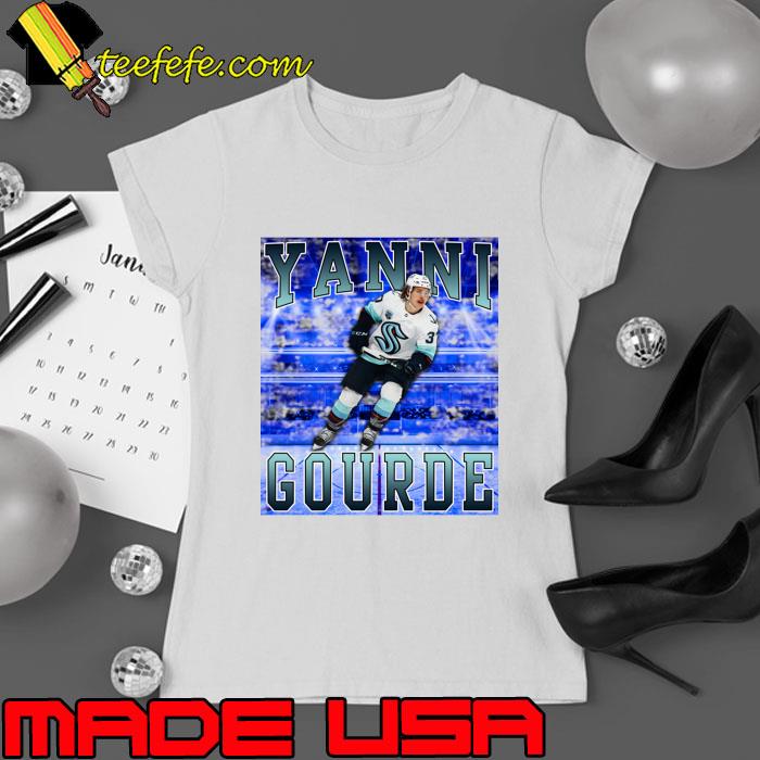 Yanni Gourde Canadian professional ice hockey forward and alternate captain for the Seattle Kraken T-Shirt Yanni Gourde Canadian professional ice hockey forward and alternate captain for the Seattle Kraken T-Shirt