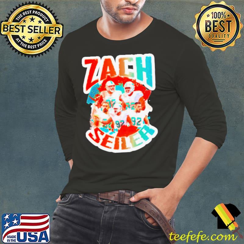 Zach Sieler Miami Dolphins football s Long Sleeve Tee Zach Sieler Miami Dolphins football s Long Sleeve Tee