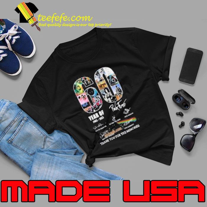 60 Years Of 1965 2025 Pink Floyd Thank You For The Memories Shirt Unisex 60 Years Of 1965 2025 Pink Floyd Thank You For The Memories Shirt Unisex