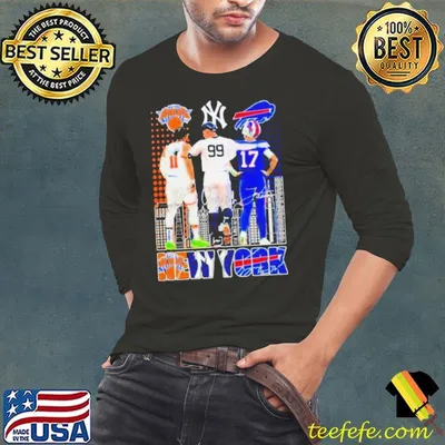 Aaron Judge Jalen Brunson And Josh Allen New York City Sports Teams Signatures Shirt