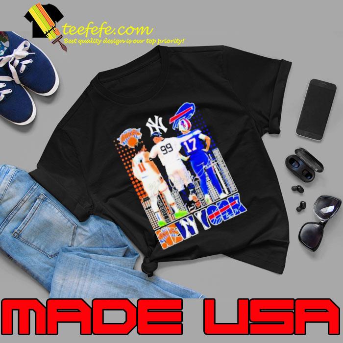 Aaron Judge Jalen Brunson And Josh Allen New York City Sports Teams Signatures Shirt Unisex Aaron Judge Jalen Brunson And Josh Allen New York City Sports Teams Signatures Shirt Unisex