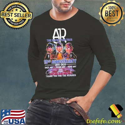 AJR The Maybe Man Tour 19th Anniversary 2005-2024 Thank You For The Memories Shirt