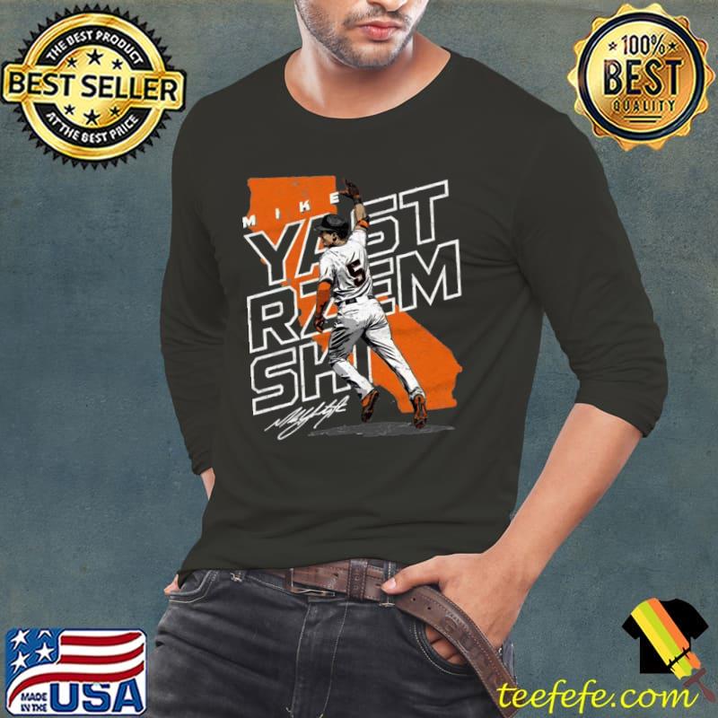 American professional baseball outfielder mike yastrzemski T-Shirt Long Sleeve Tee American professional baseball outfielder mike yastrzemski T-Shirt Long Sleeve Tee