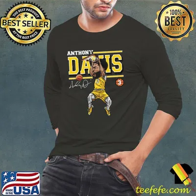 Anthony Davis Los Angels L Cartoon American professional basketball player T-Shirt