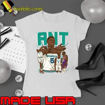 Anthony Edwards Ant American professional basketball player Cartoon T-Shirt