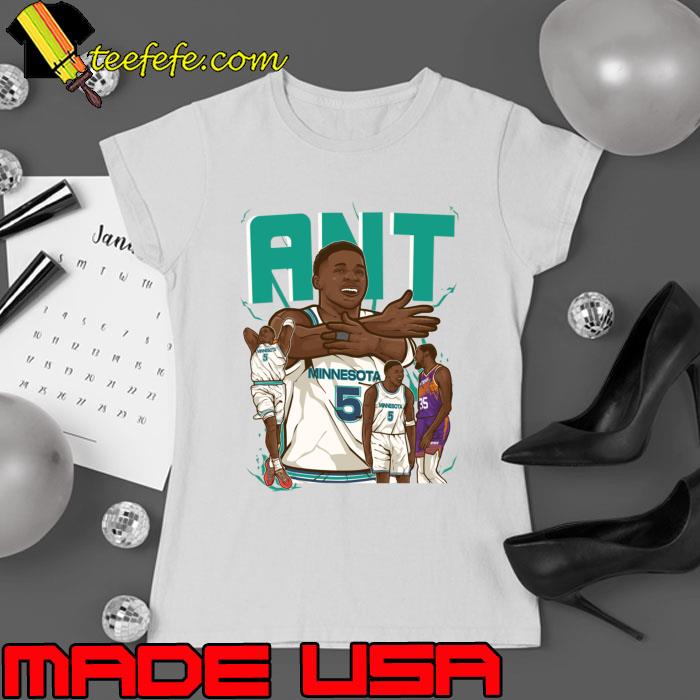 Anthony Edwards Ant American professional basketball player Cartoon T-Shirt