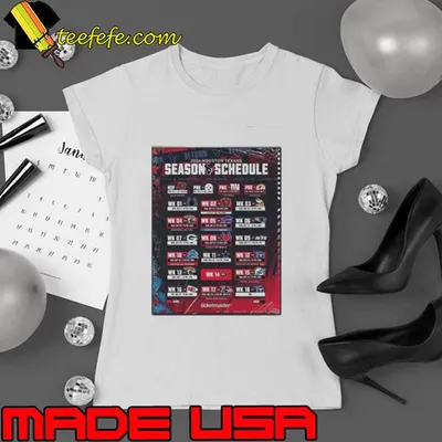 Awesome houston Texans Announced Their New Season NFL 2024 Schedule Shirt
