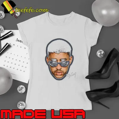 Bad Bunny Big Face & Signature Puerto Rican rapper singer and record producer T-Shirt