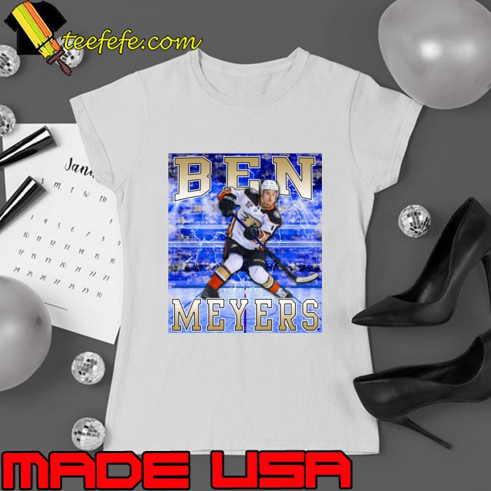 Ben Meyers American professional ice hockey forward Anaheim Ducks T-Shirt Ladies tee Ben Meyers American professional ice hockey forward Anaheim Ducks T-Shirt Ladies tee