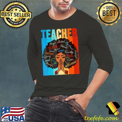 Black History Month Teacher For Girls Vintage T-Shirt