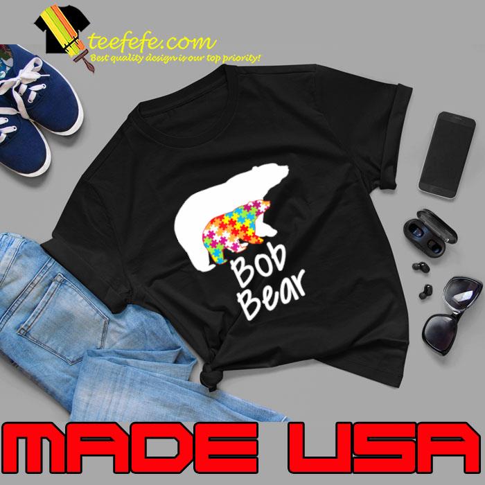 Bob Autism Awareness Bear Rainbow Puzzle Ribbon Day T-Shirt Unisex Bob Autism Awareness Bear Rainbow Puzzle Ribbon Day T-Shirt Unisex