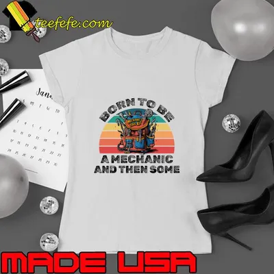 Born to be a mechanic and then some vintage sunset T-Shirt