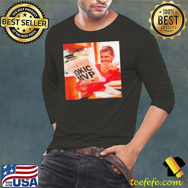 Breaking News Denver Nuggets Nikola Jokić’s MVP s Long Sleeve Tee Breaking News Denver Nuggets Nikola Jokić’s MVP s Long Sleeve Tee