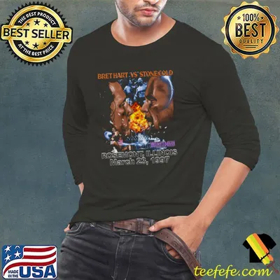 Bret Hart Vs. Stone Cold Steve Austin Wrestlemania 13 T-Shirt
