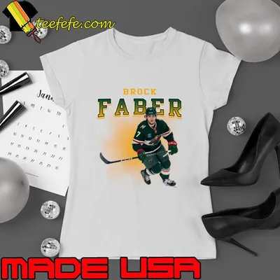 Brock Faber American professional ice hockey defenseman T-Shirt